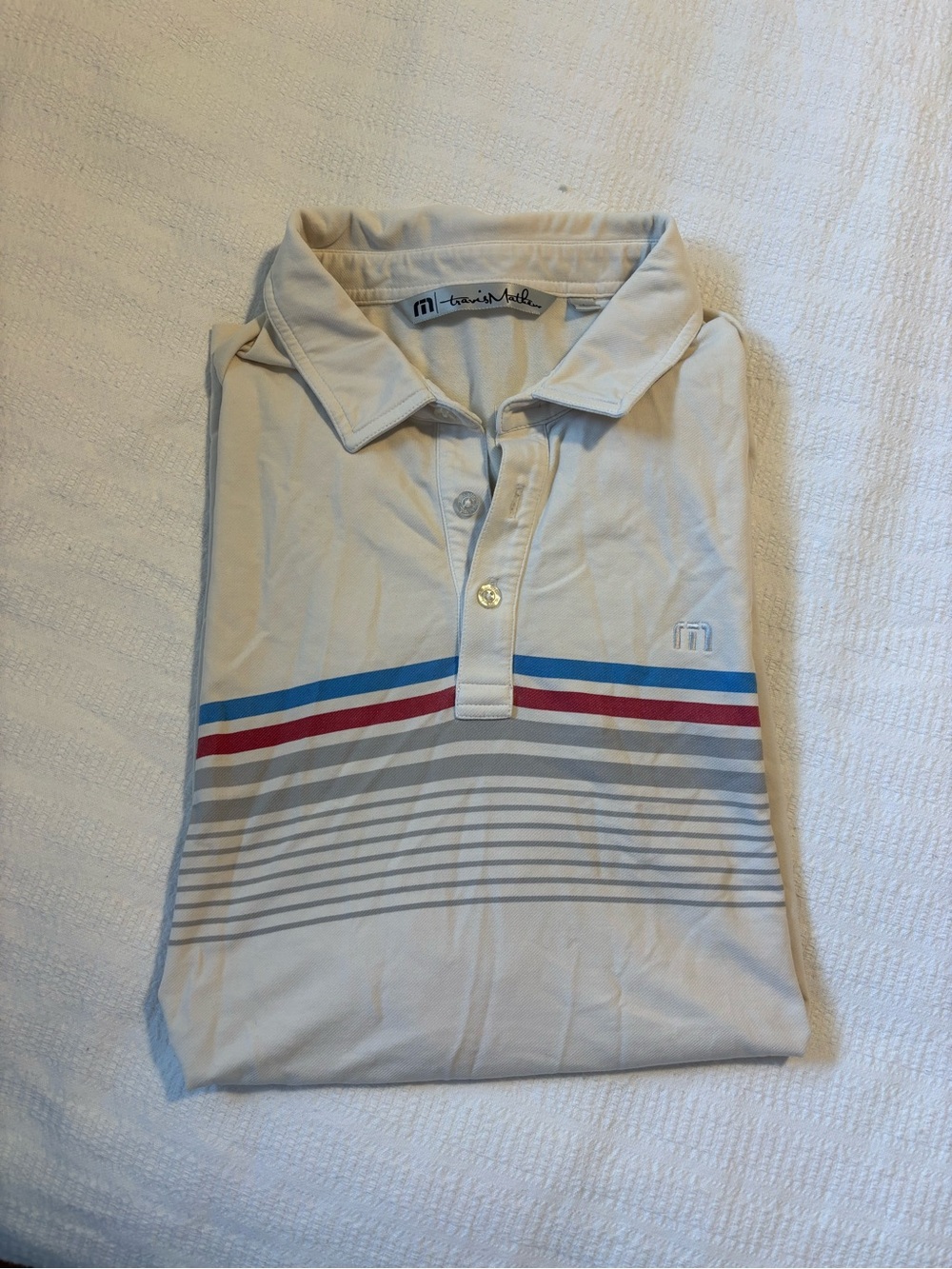 Travis Mathew Striped Golf Shirt